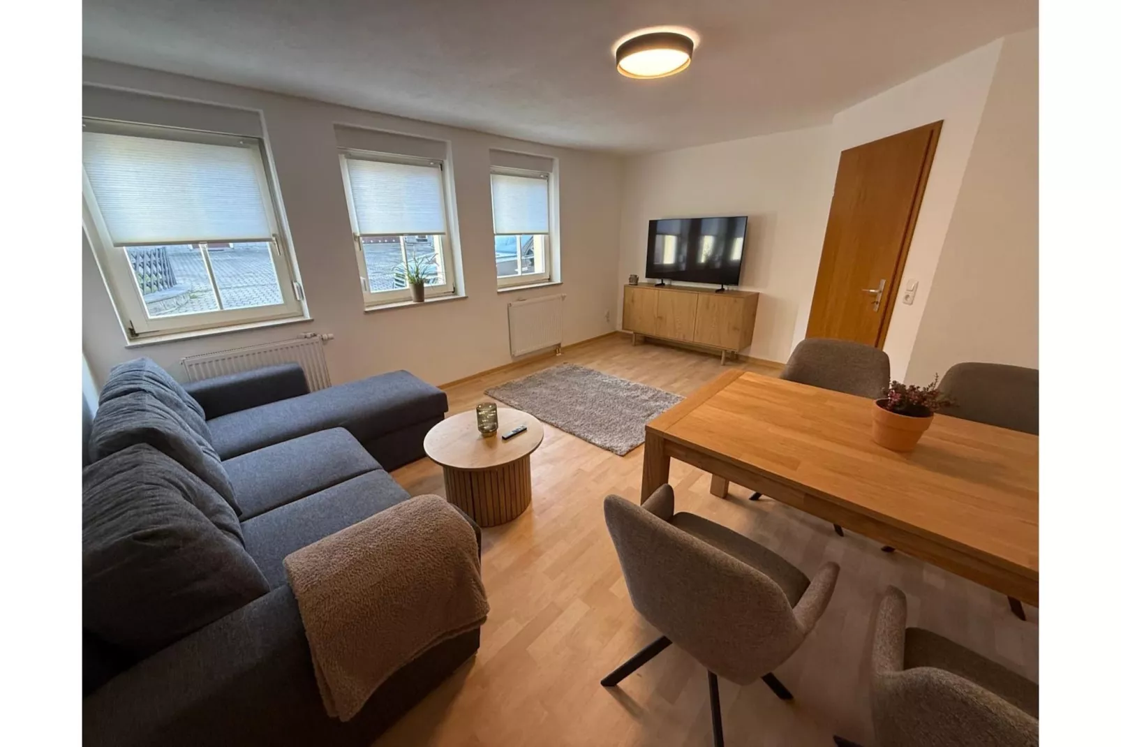 Ferienwohnung Elstra-Wohnzimmer