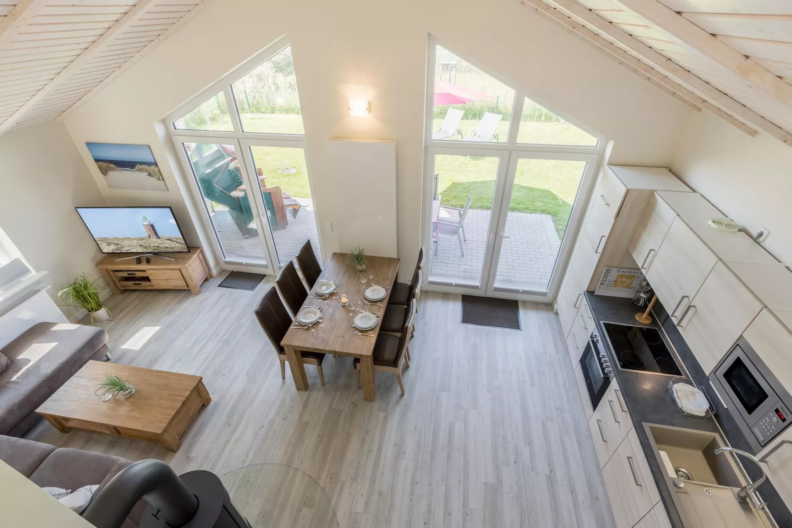 Ferienhaus in Dagebüll - Typ B-Wohnzimmer