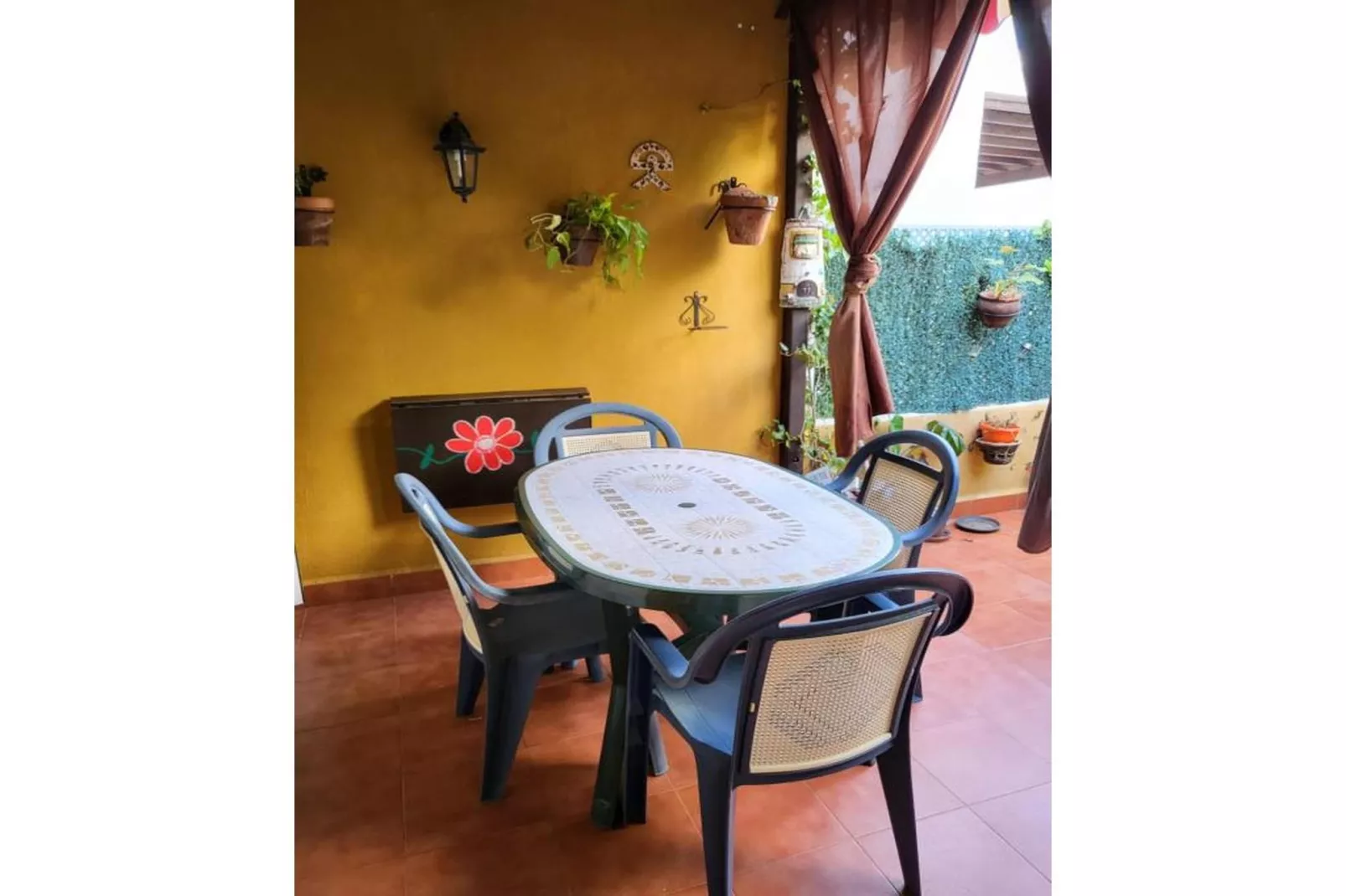 CT 368 AL - Faro's Casa Primera Linea Naturista Veraplaya-Terrasse/Balkon