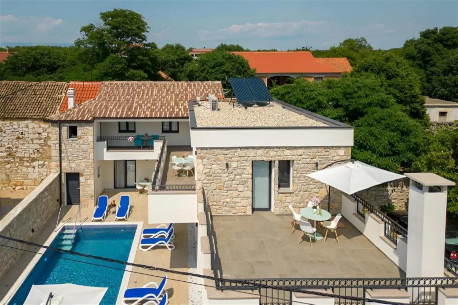 Villa Sokol with private pool-Extérieur été