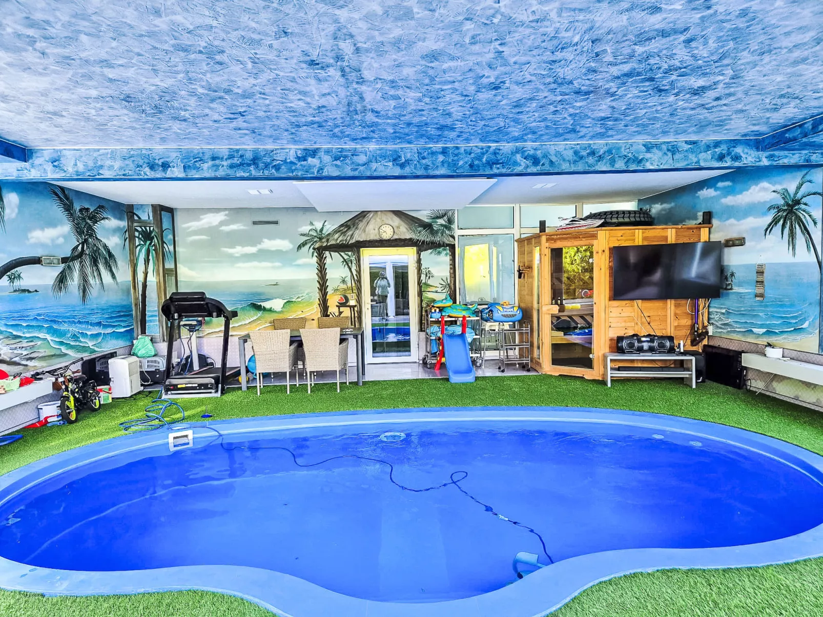 Naturnah mit Pool und Sauna-Drinnen