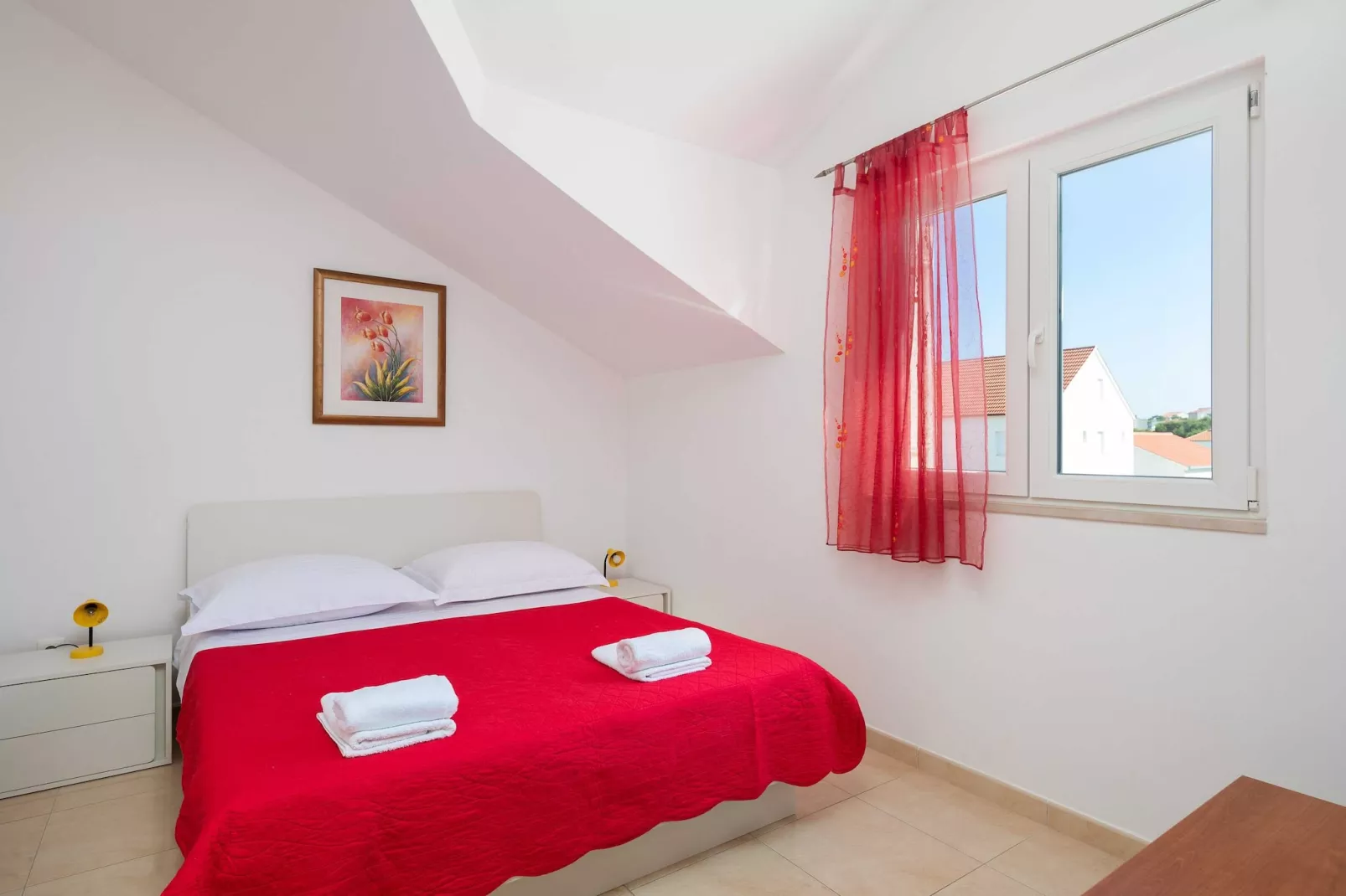 Apartment Bella Vista - Three Bedroom Apartment with Terrace  and Sea View(A6)-Bedroom