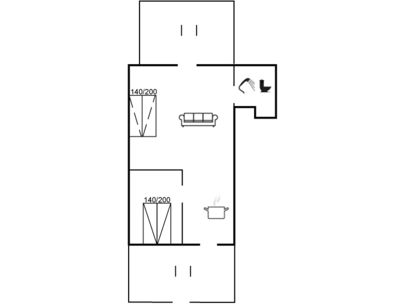 "Lutz" - 6km from the sea-Inside