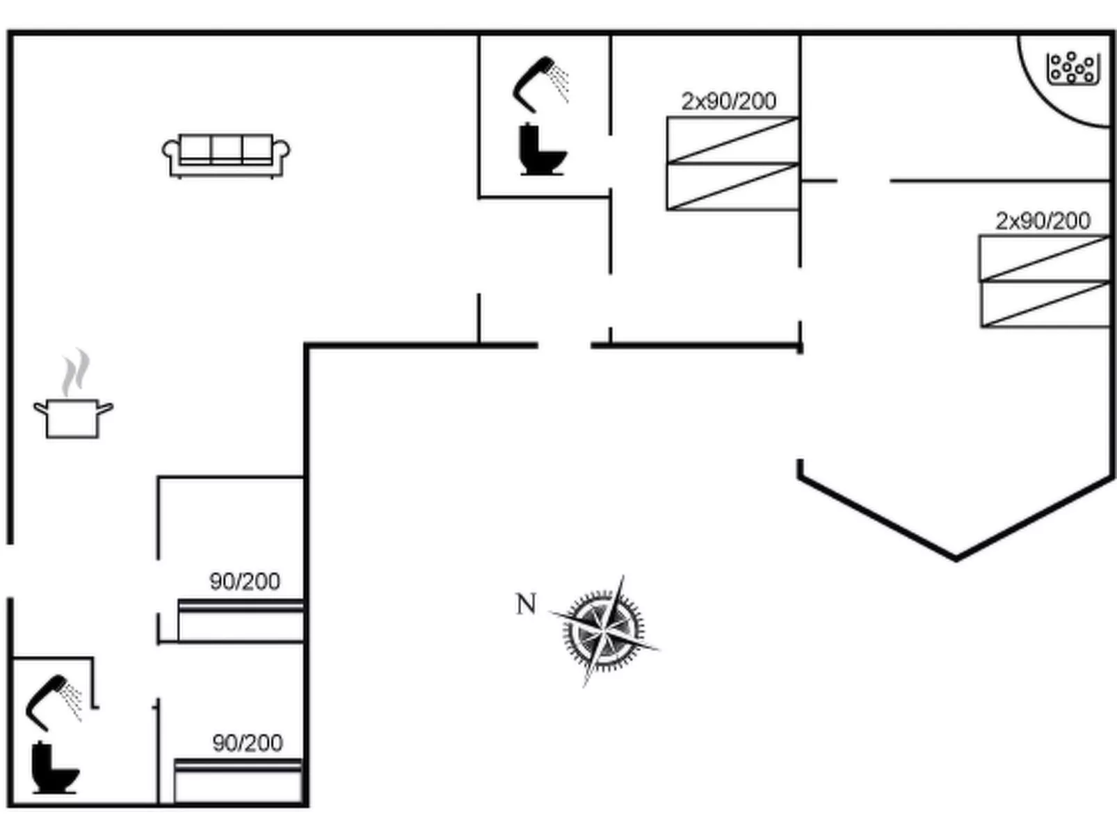 "Glenda" - 3km from the sea-Inside