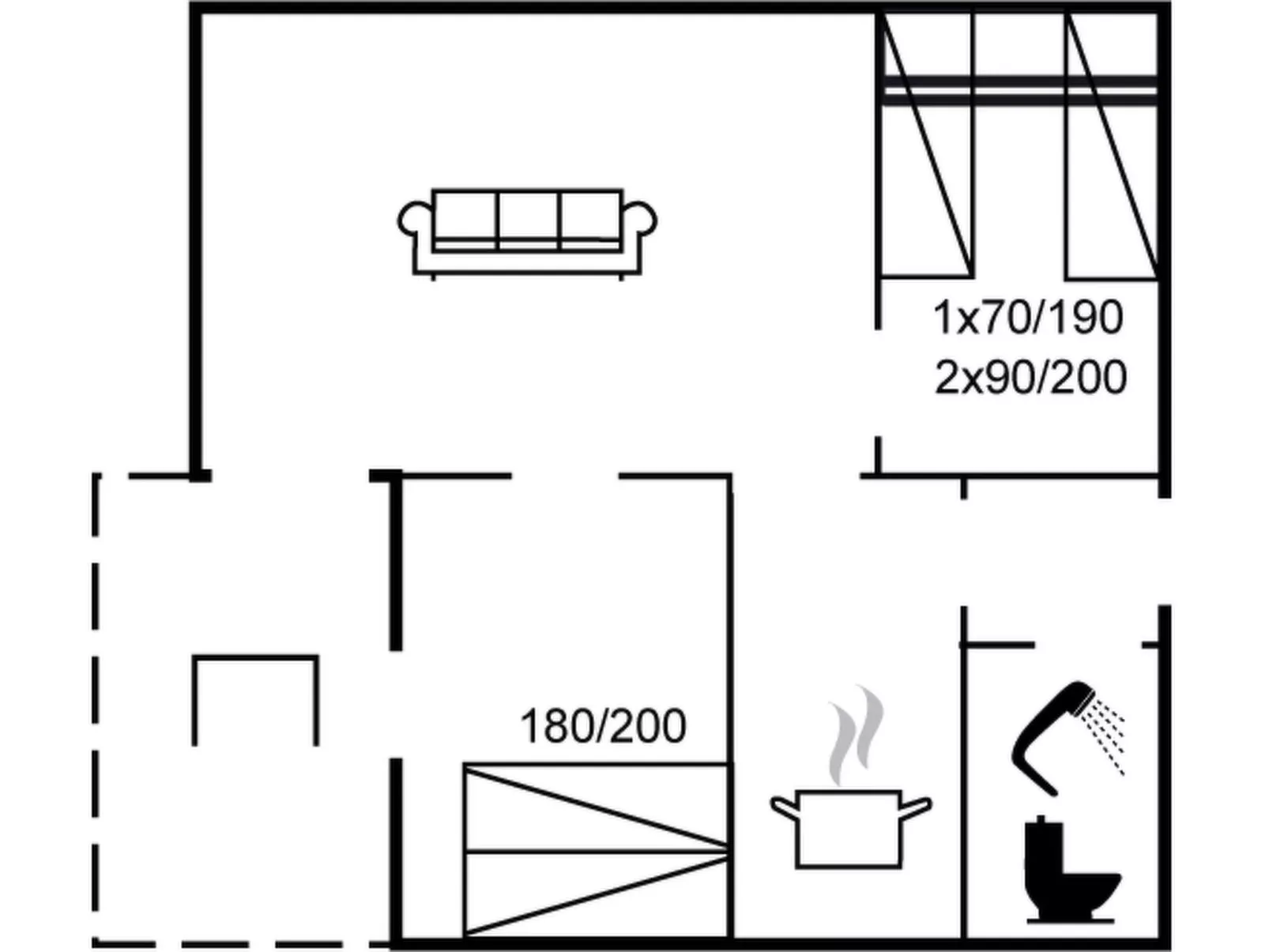 "Aurore" - 1.3km from the sea-Inside