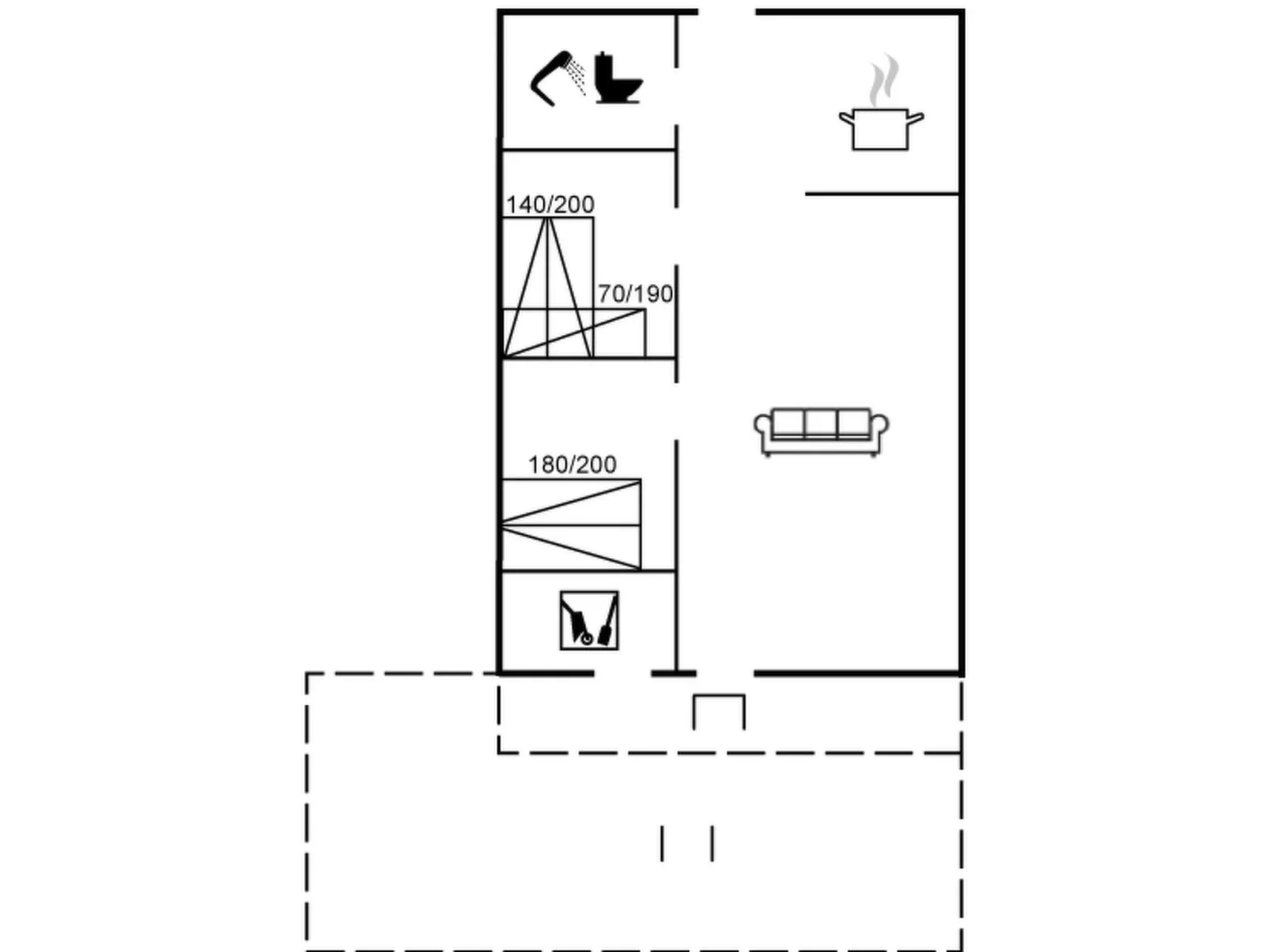 "Frender" - 800m to the fjord-Dedans
