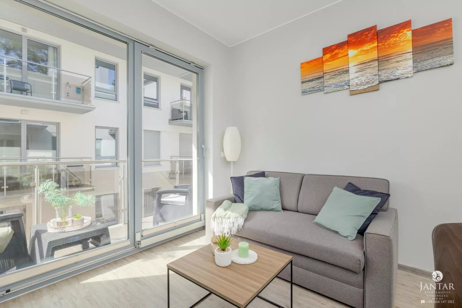 Apartament Grunwaldzka 12d/13 Pobierowo-Living room