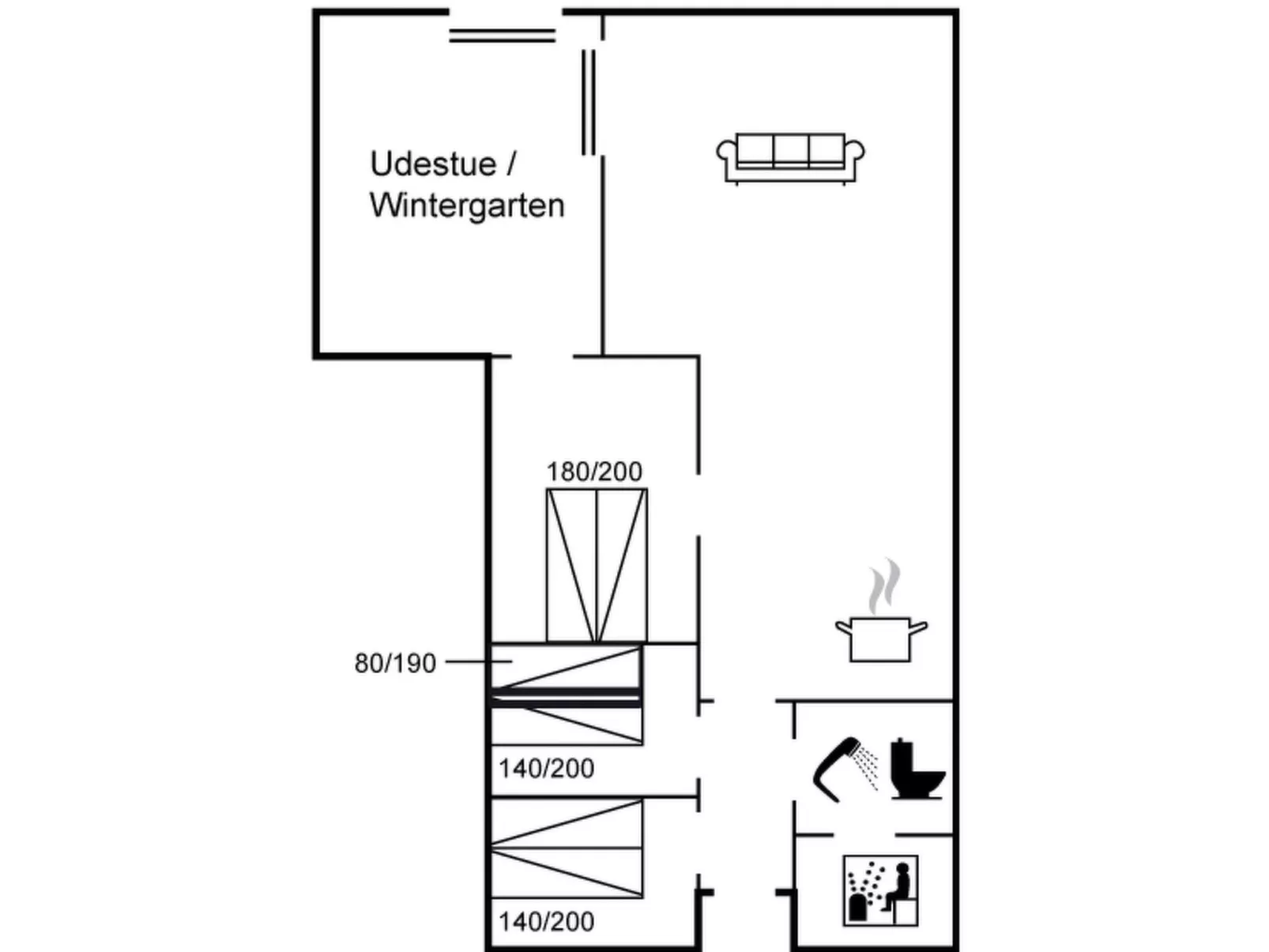 "Kaarle" - 400m to the fjord-Dedans
