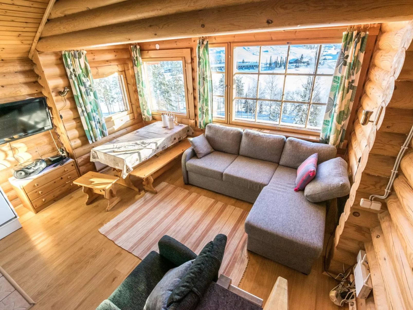 Alppimaja a paritalo-Dedans