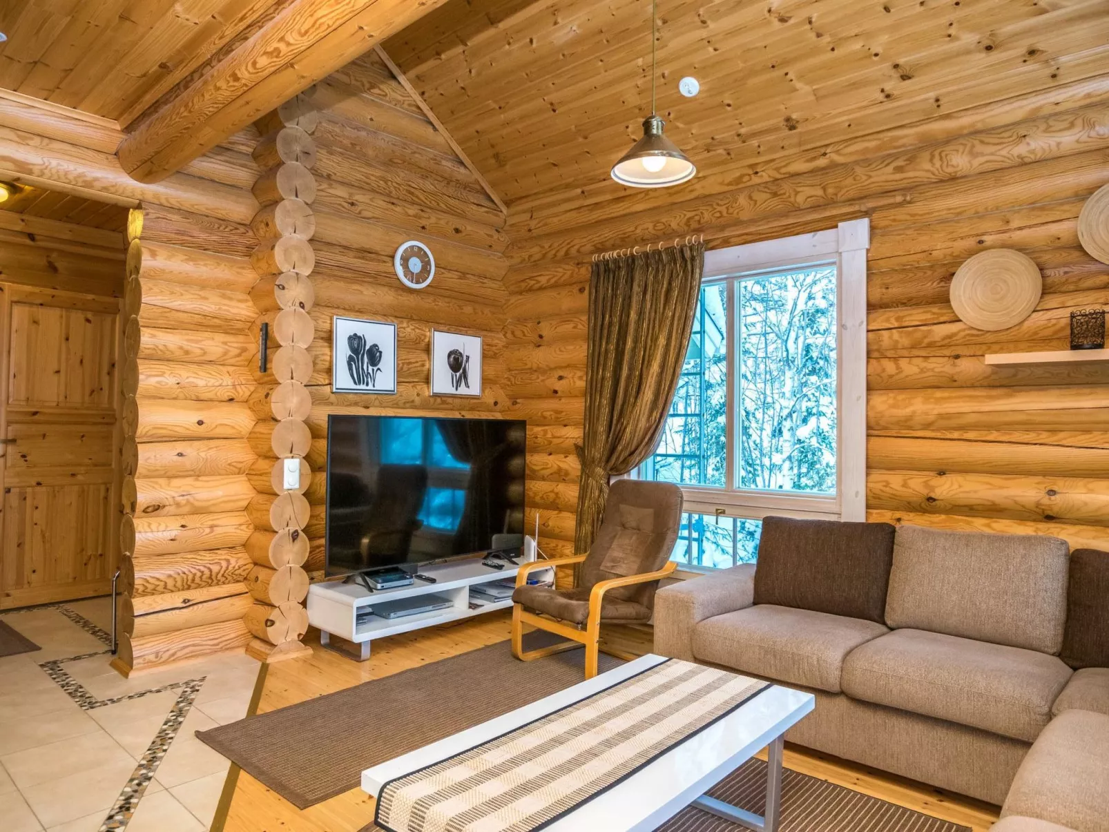 Hallantähti mökki-Dedans