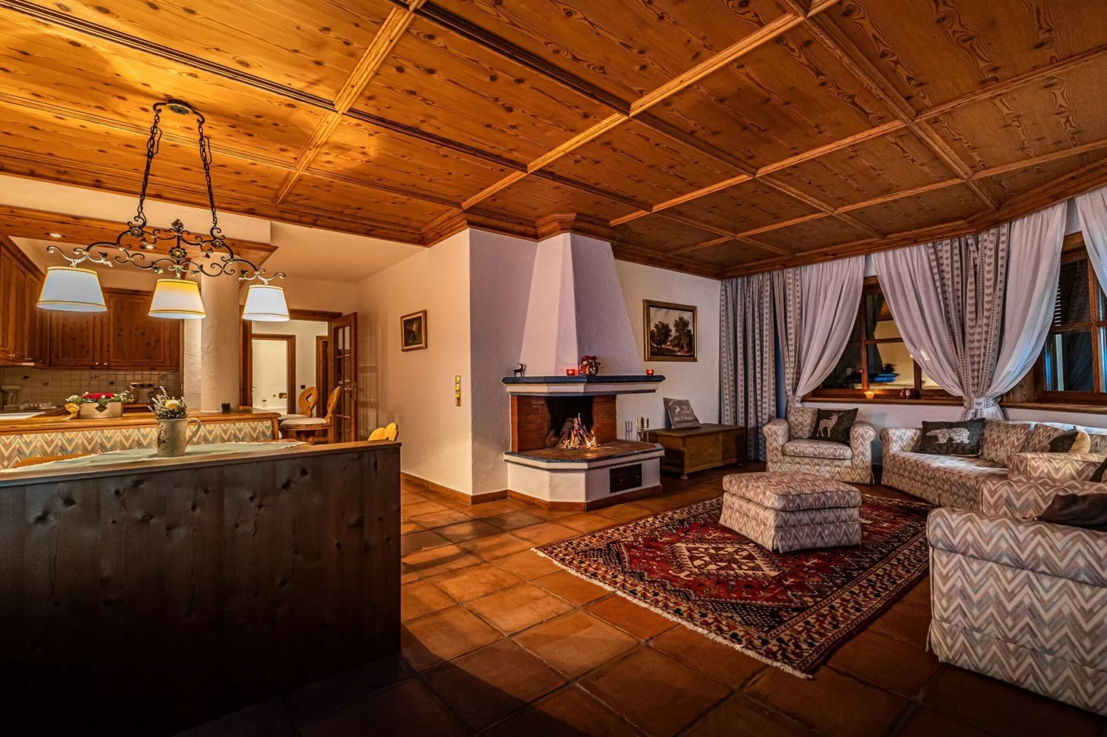 Bad Kleinkirchheim Lush and Spacious Villa with Indoor Pool and Wellness - Seven Bedroom Villa-Living room