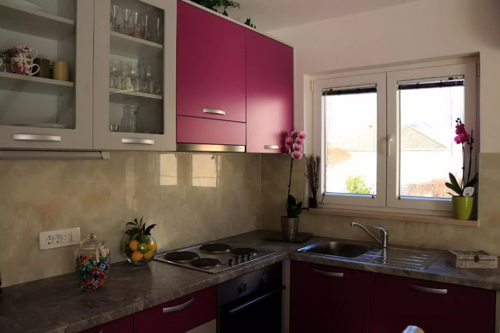 Apartments Clementina Sunrise-Two Bedroom Apartment with Terrace and Sea View (BIG)-Kitchen