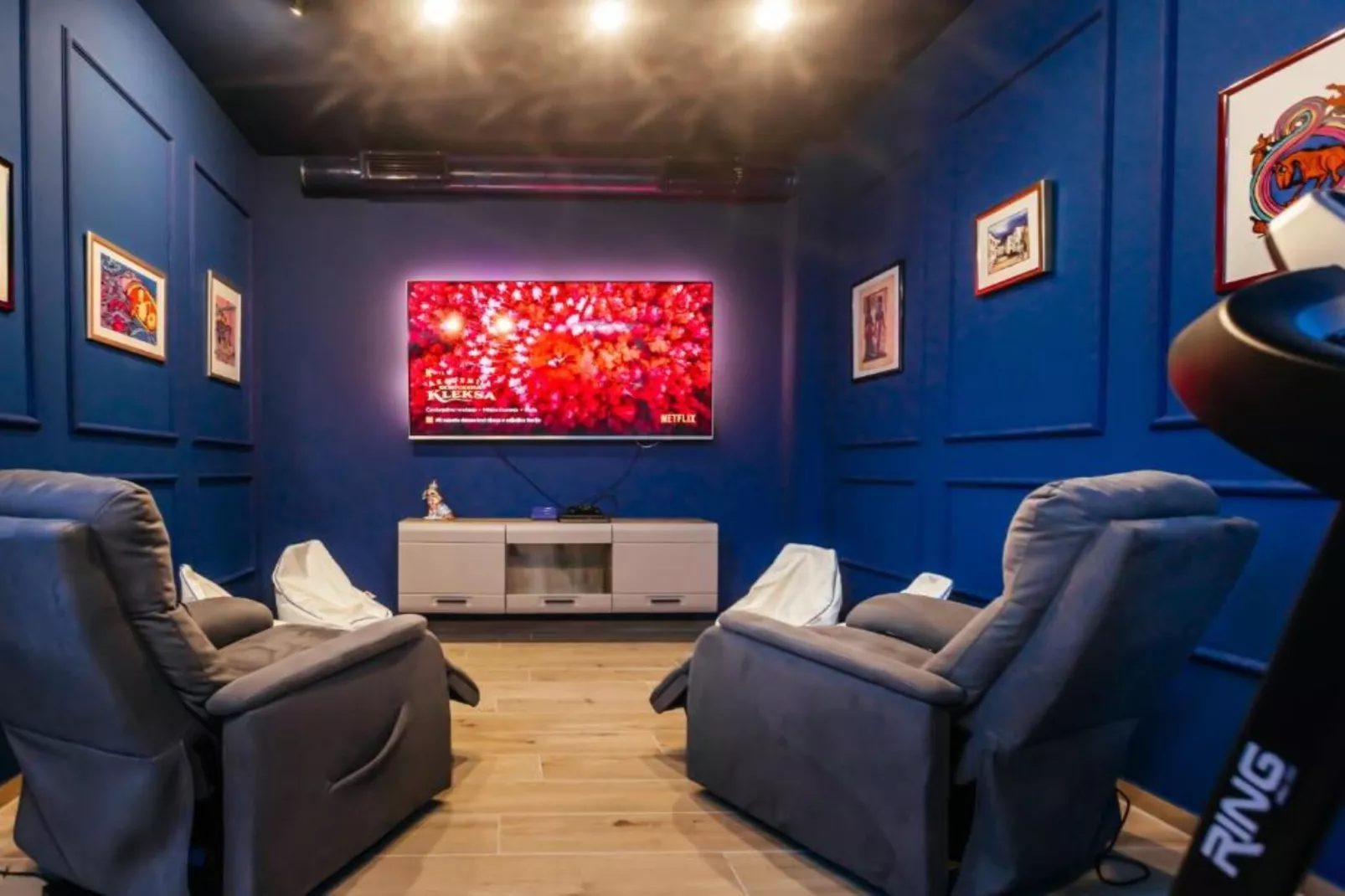 Luxury Villa Lara with Heated Pool, Hot-Tub and Sauna - Six Bedroom Villa with Pool-Living room