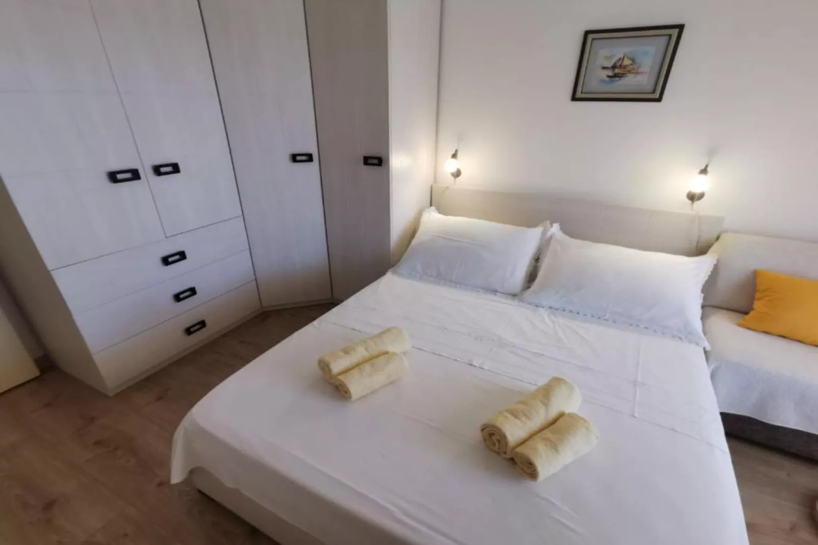 Apartments Jaman Dalmatica Čiovo - One Bedroom Apartment with Sea View and Terrace-Bedroom