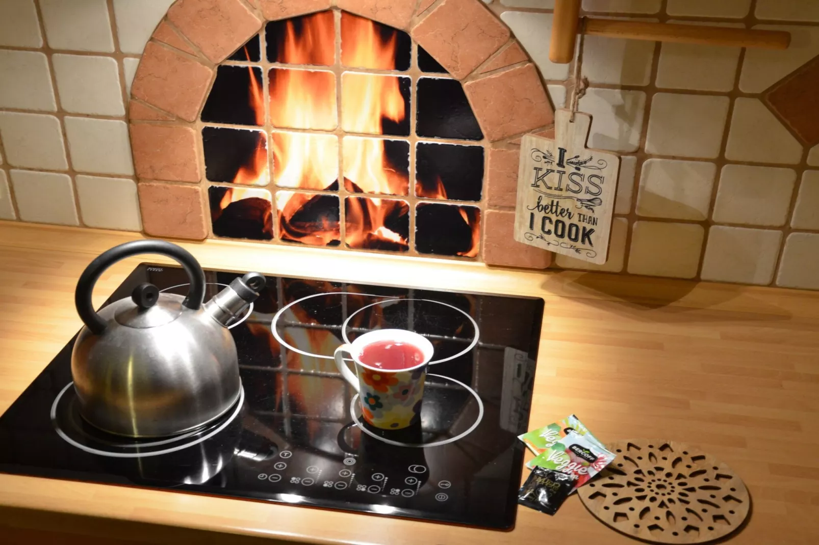 Kranjska Gora Comfortable Apartment with Balcony and Mountain View - Two Bedroom Apartment with Balcony-Cuisine