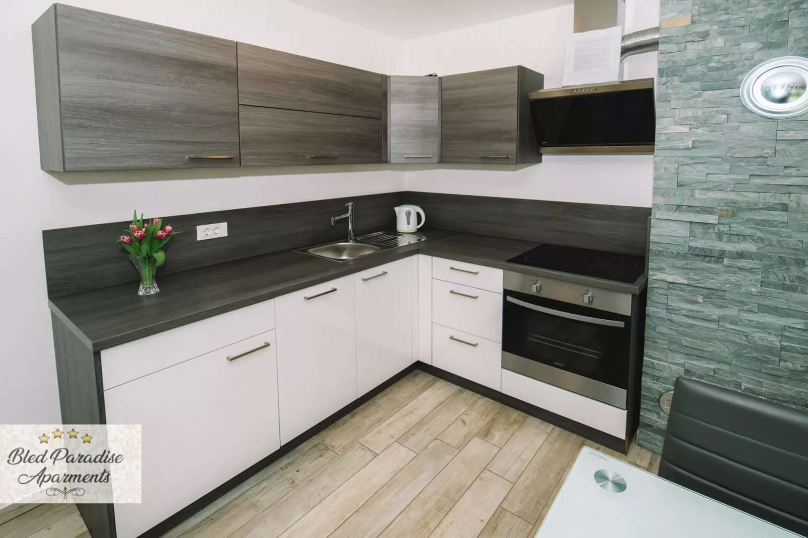 Bled Prestigious and Stylish Apartments - Standard Studio Apartment with Terrace (owner 2)-Kitchen