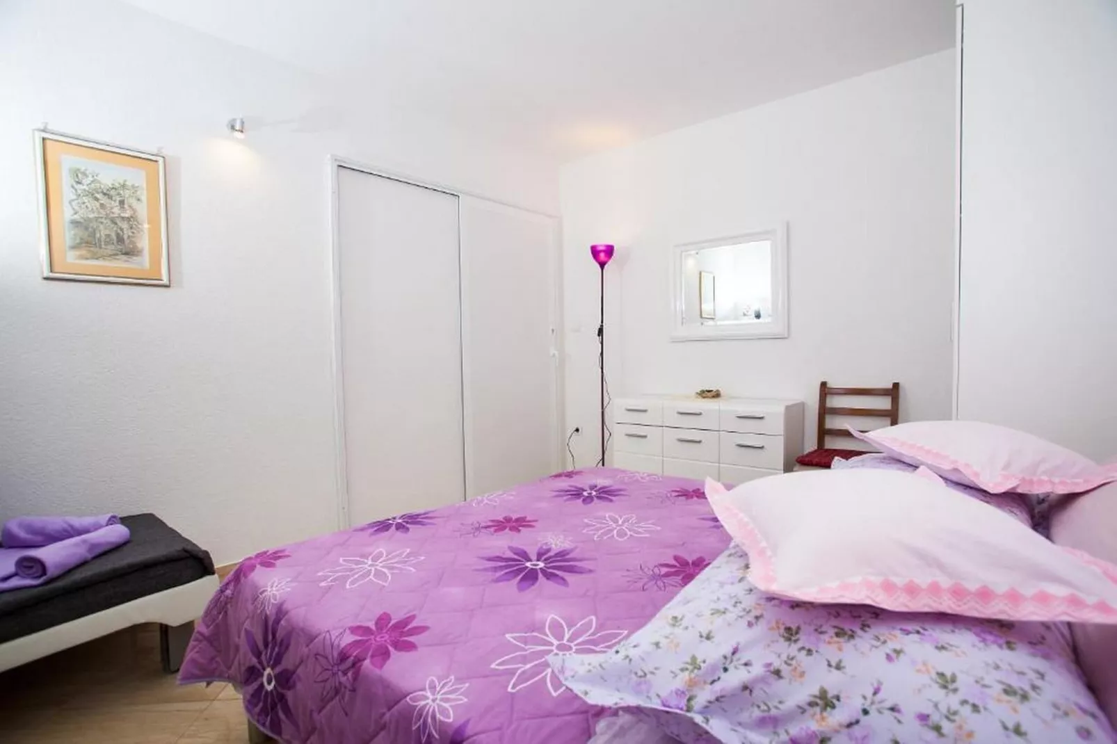 Lux apartment Mare By the Sea & Beach - Two Bedroom Apartment with Terrace-Schlafzimmer