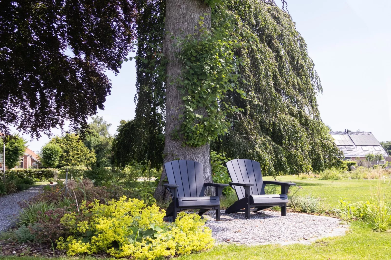 Eindeloos Uitzicht-Garten Sommer