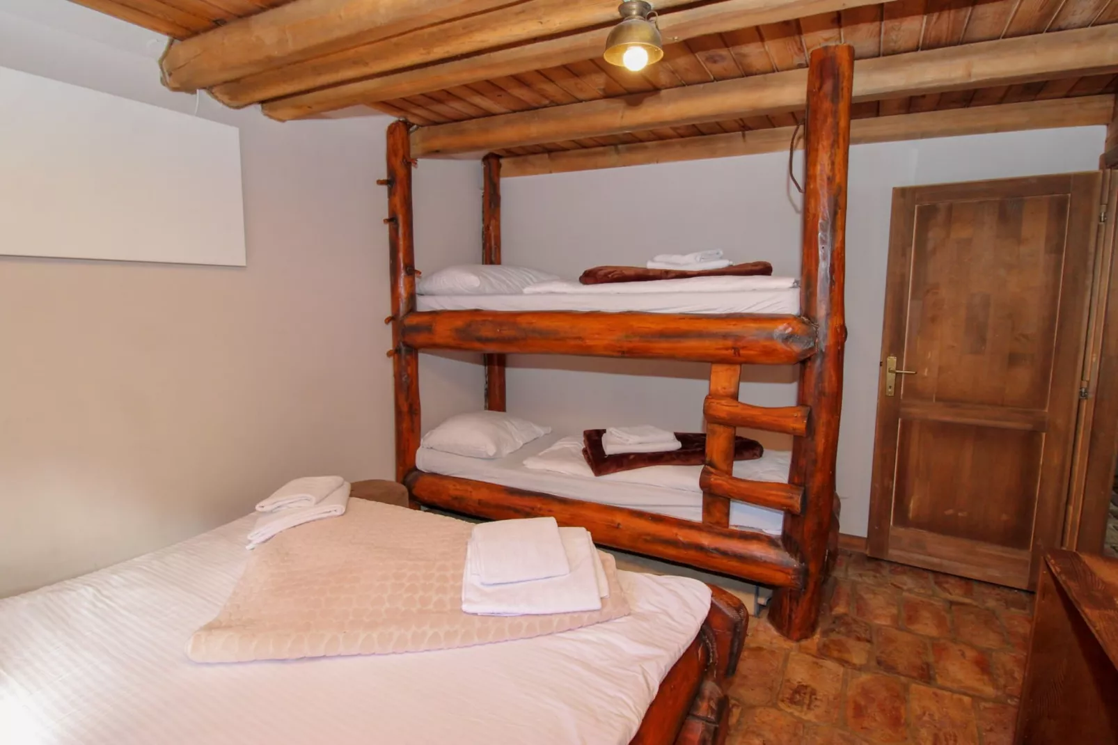 Ethno Village Dolina Mira - Two Bedroom Holiday Home (Trebević)-Bedroom