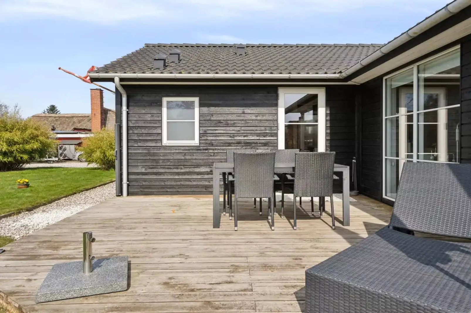 5 Sterne Ferienhaus in Børkop-Im Freien