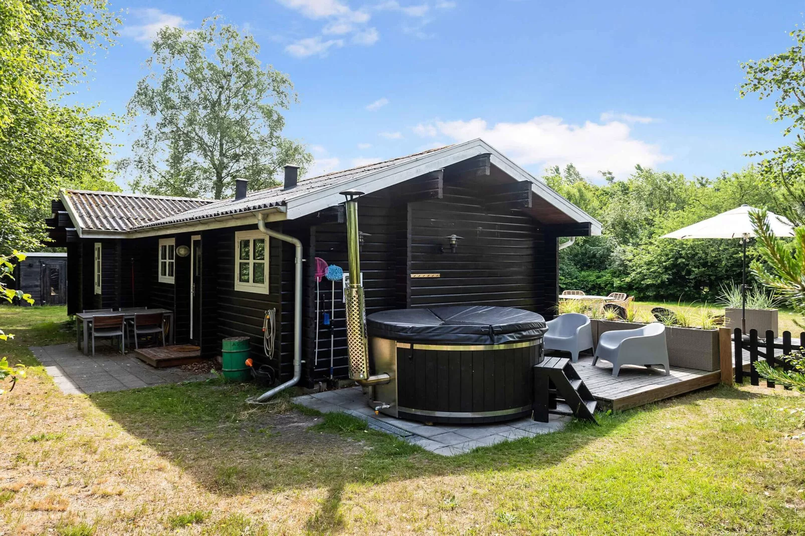 5 Sterne Ferienhaus in Sæby-Im Freien