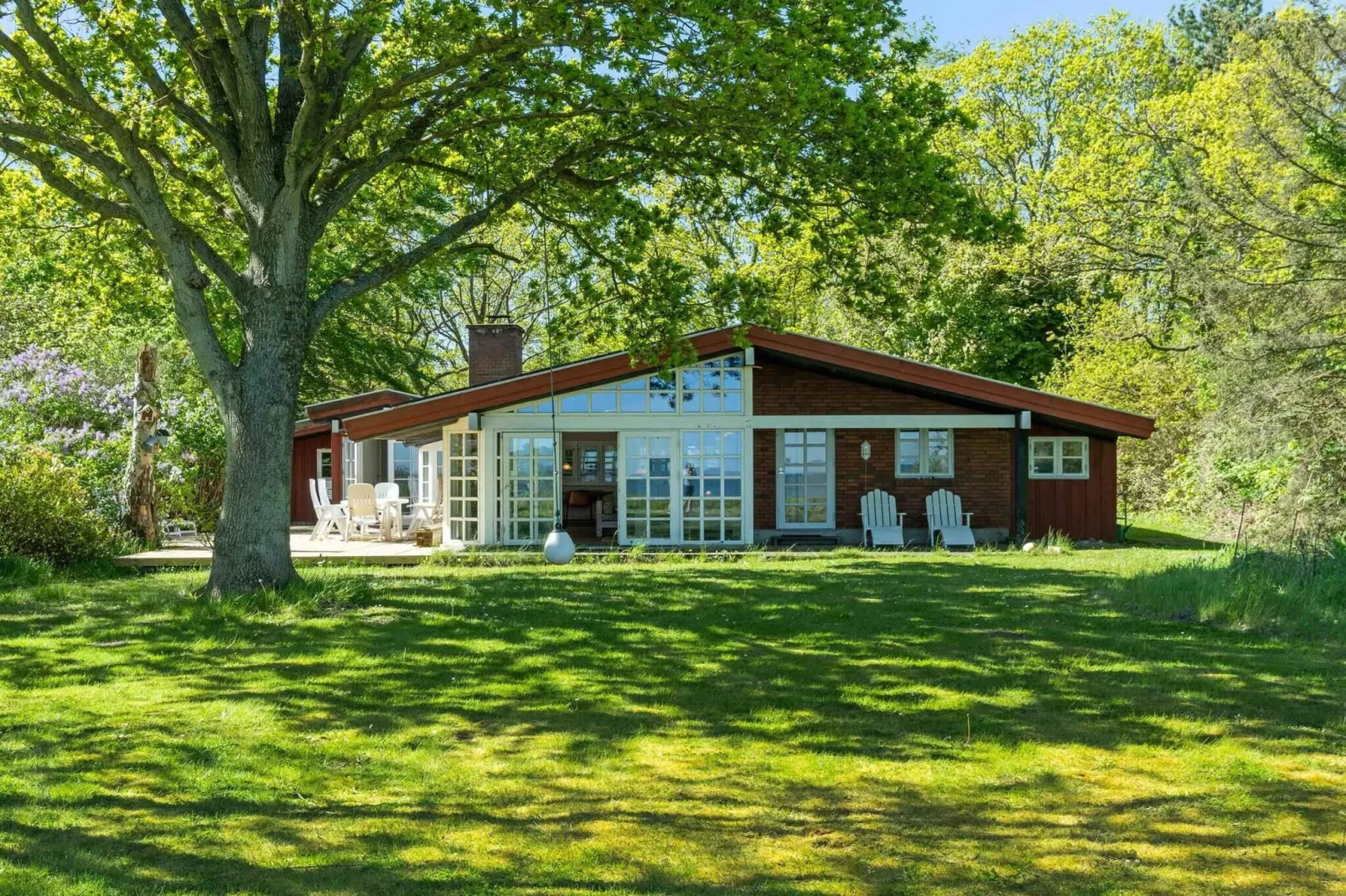 5 Sterne Ferienhaus in Tranekær-Im Freien