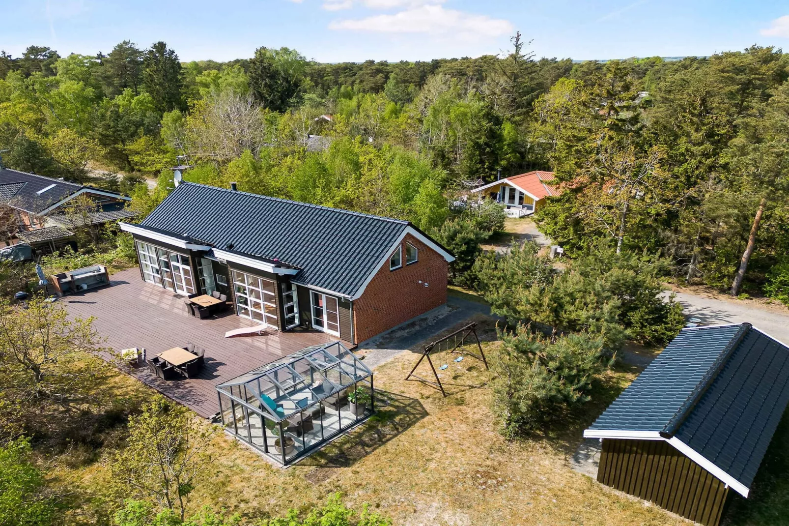 5 Sterne Ferienhaus in Nexø-Im Freien