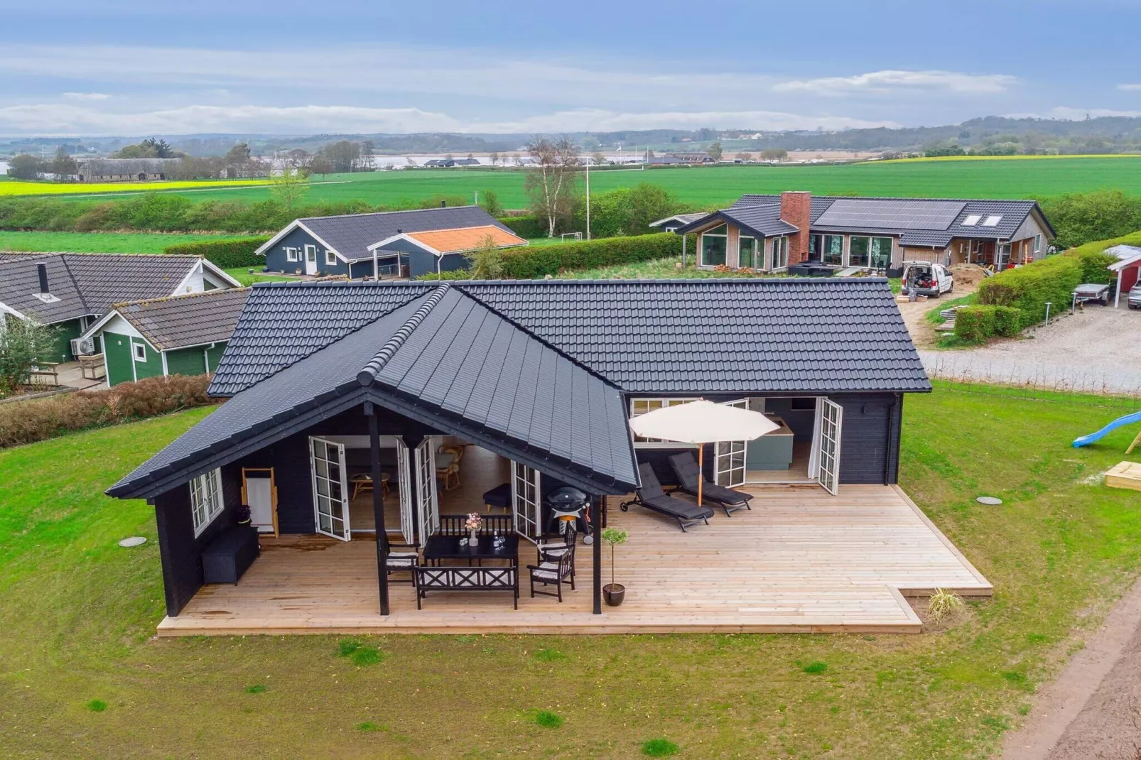 5 Sterne Ferienhaus in Assens-Im Freien