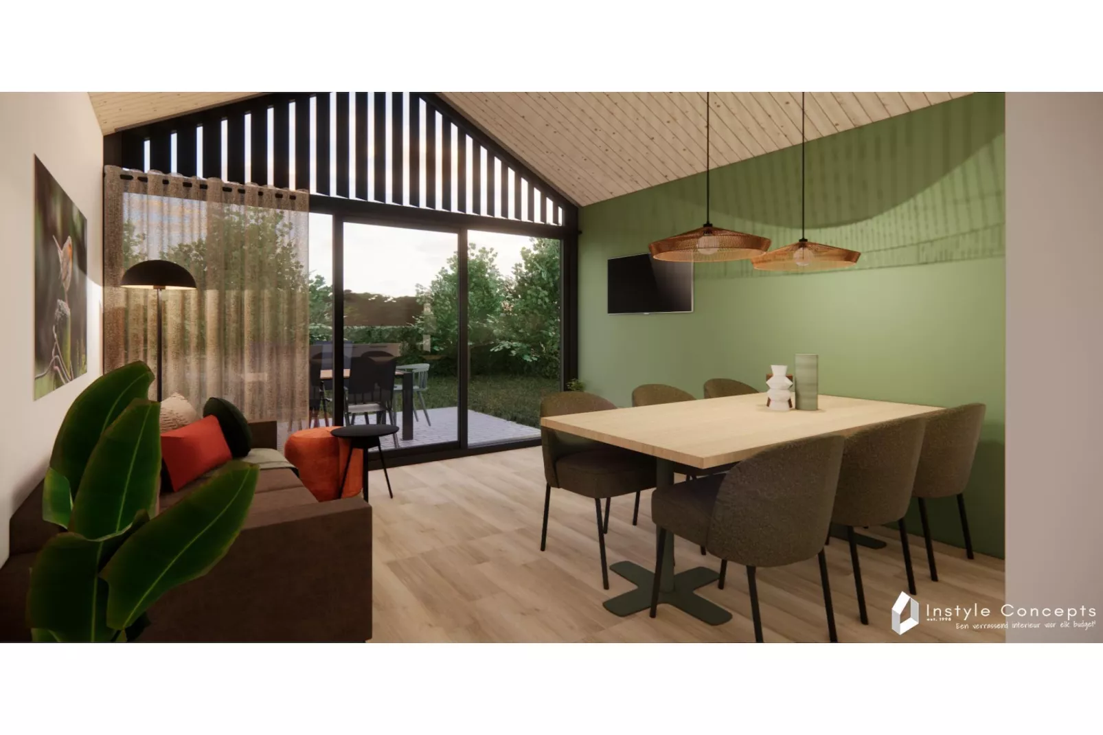 Reestdal lodge | 6 persoons - Wohnzimmer