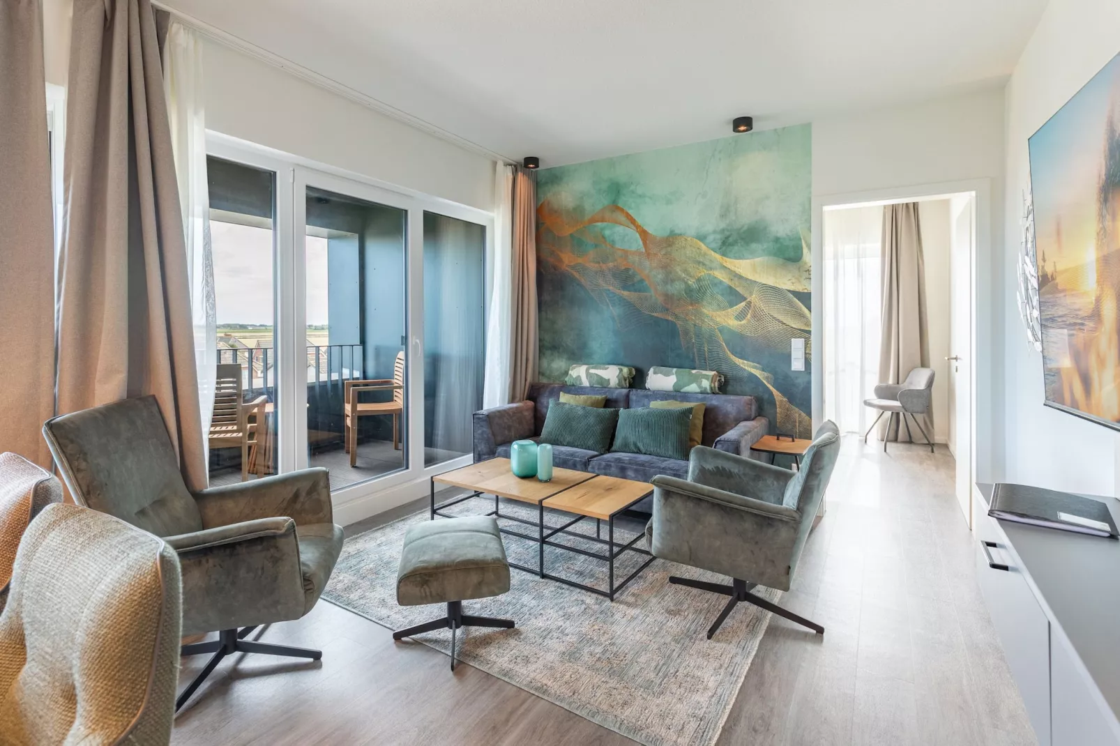 Wattblick de Luxe auf Nordstrand-Salon