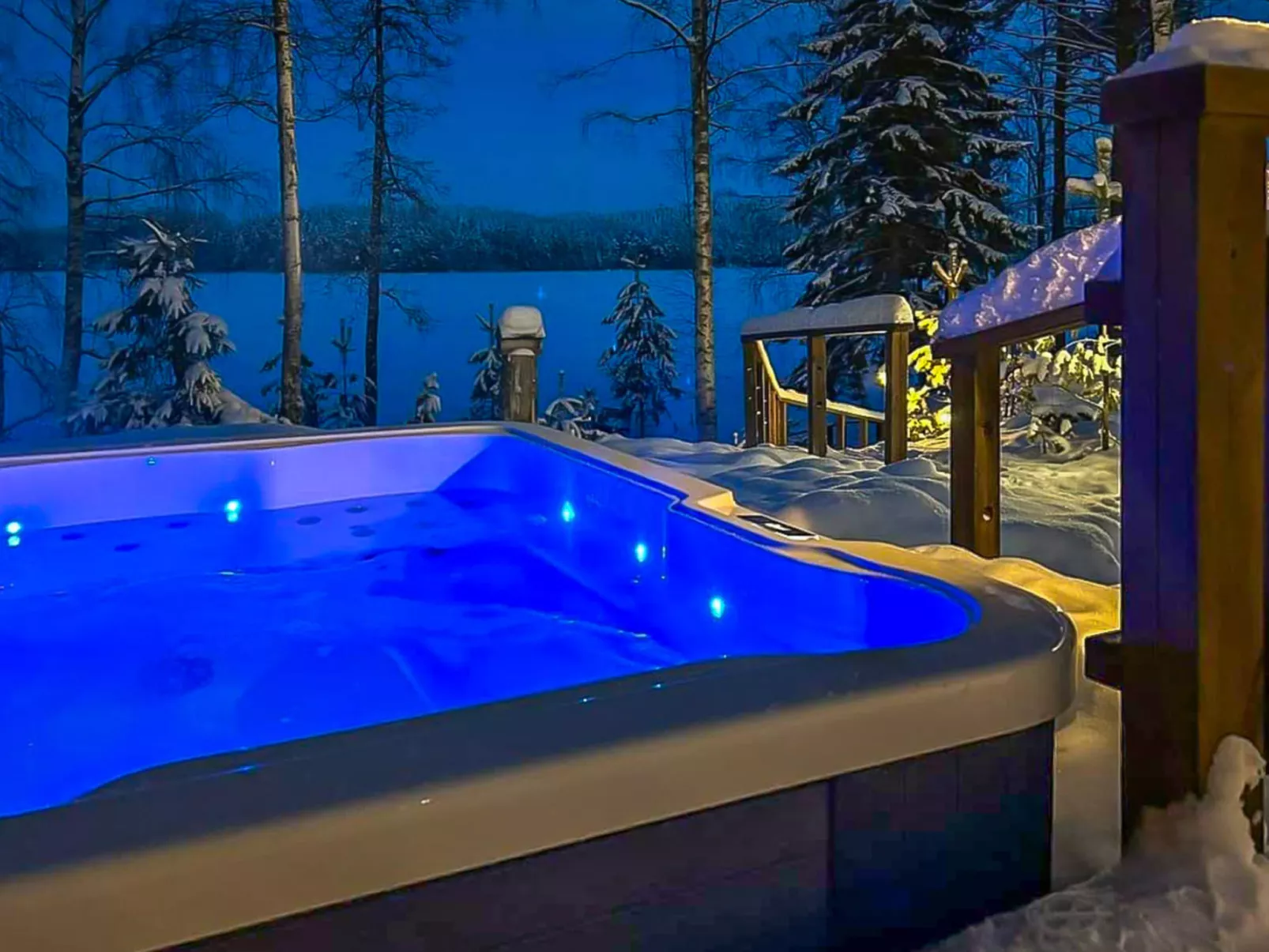 Villa joutsen-Drinnen