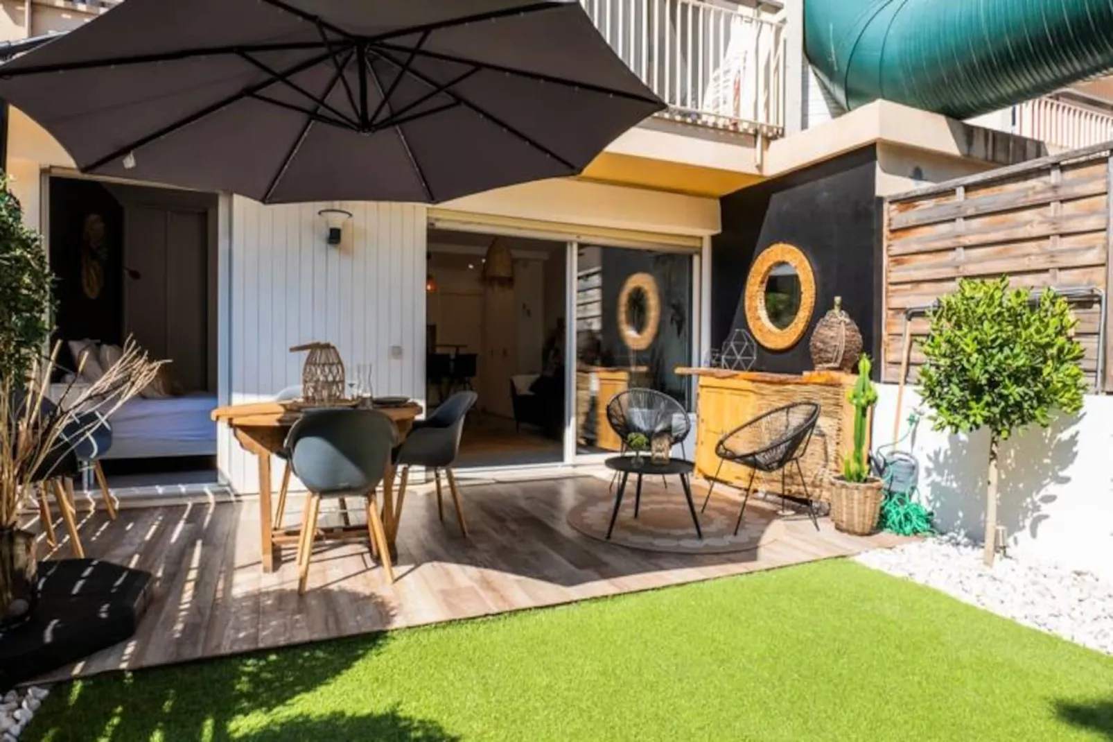 Résidence 2p Cozy Avec Jardin En Plein Coeur Du Palm Beach-Untagged