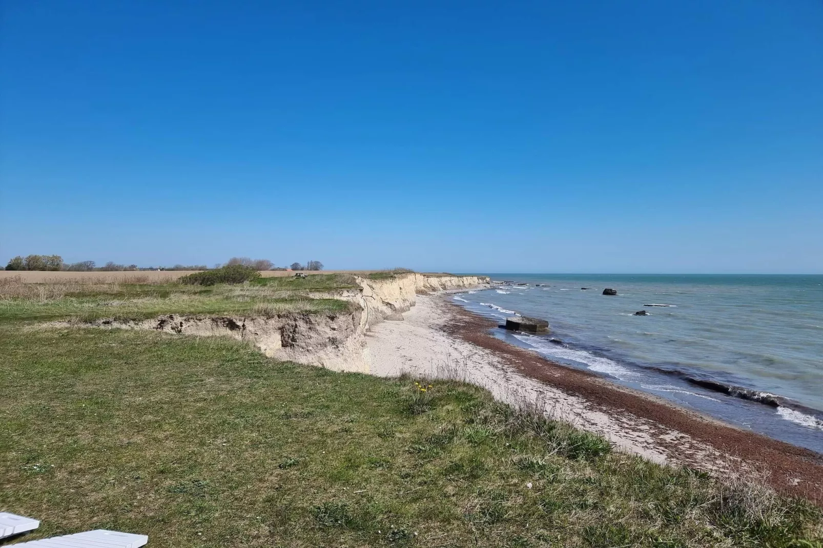 Idyllisches Reetdachhaus-Ruckzugsort-By Traum-Wasserblick