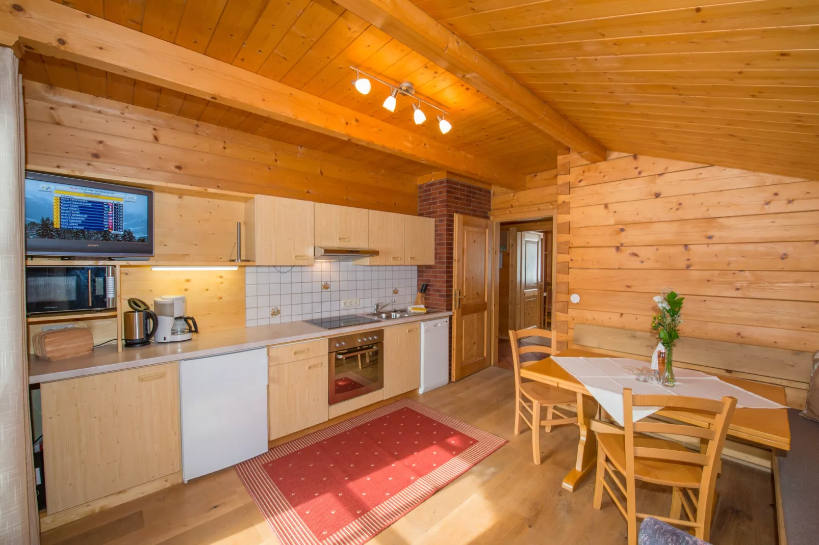 Appartment Holzblockhaus-Kitchen