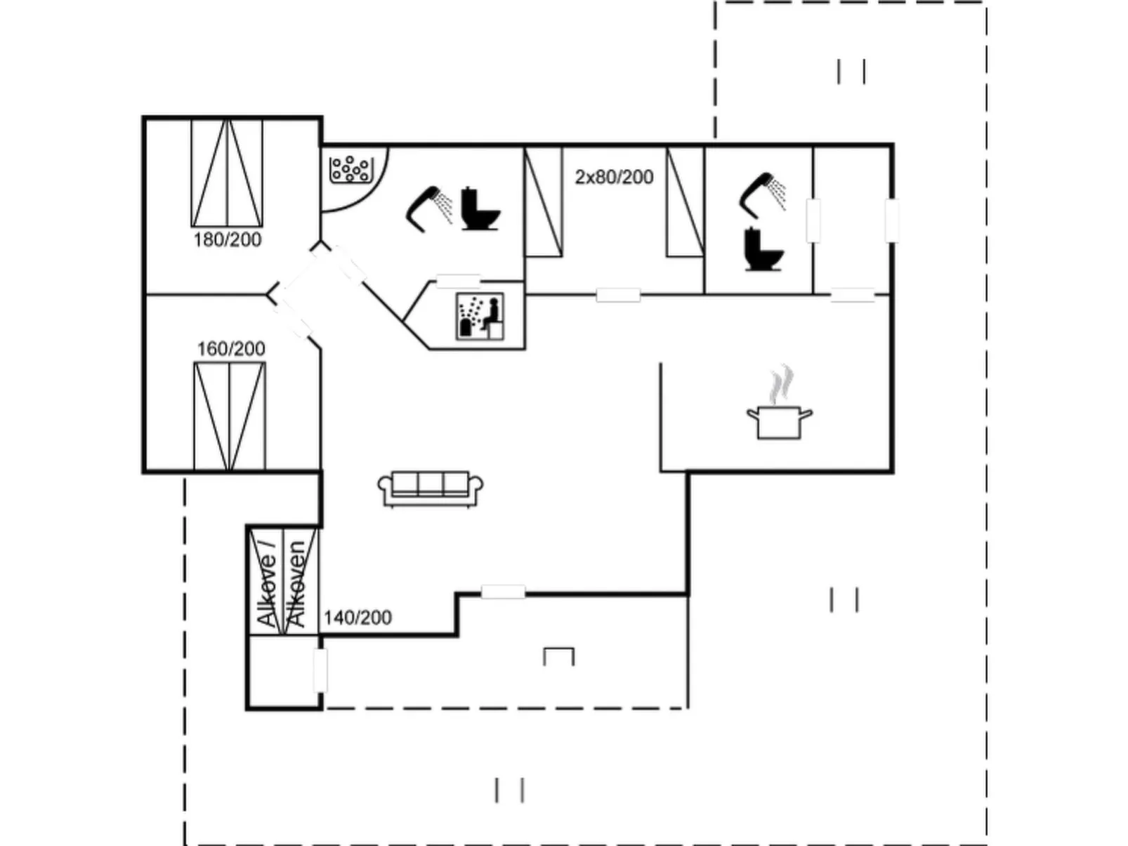 "Thit" - 1.2km to the fjord-Dedans