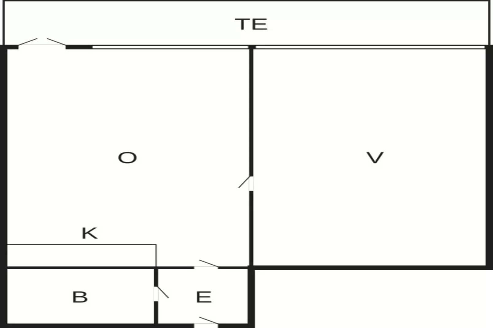 2 room,View dune,G.Floor/1.floor,Prem-Floor plan
