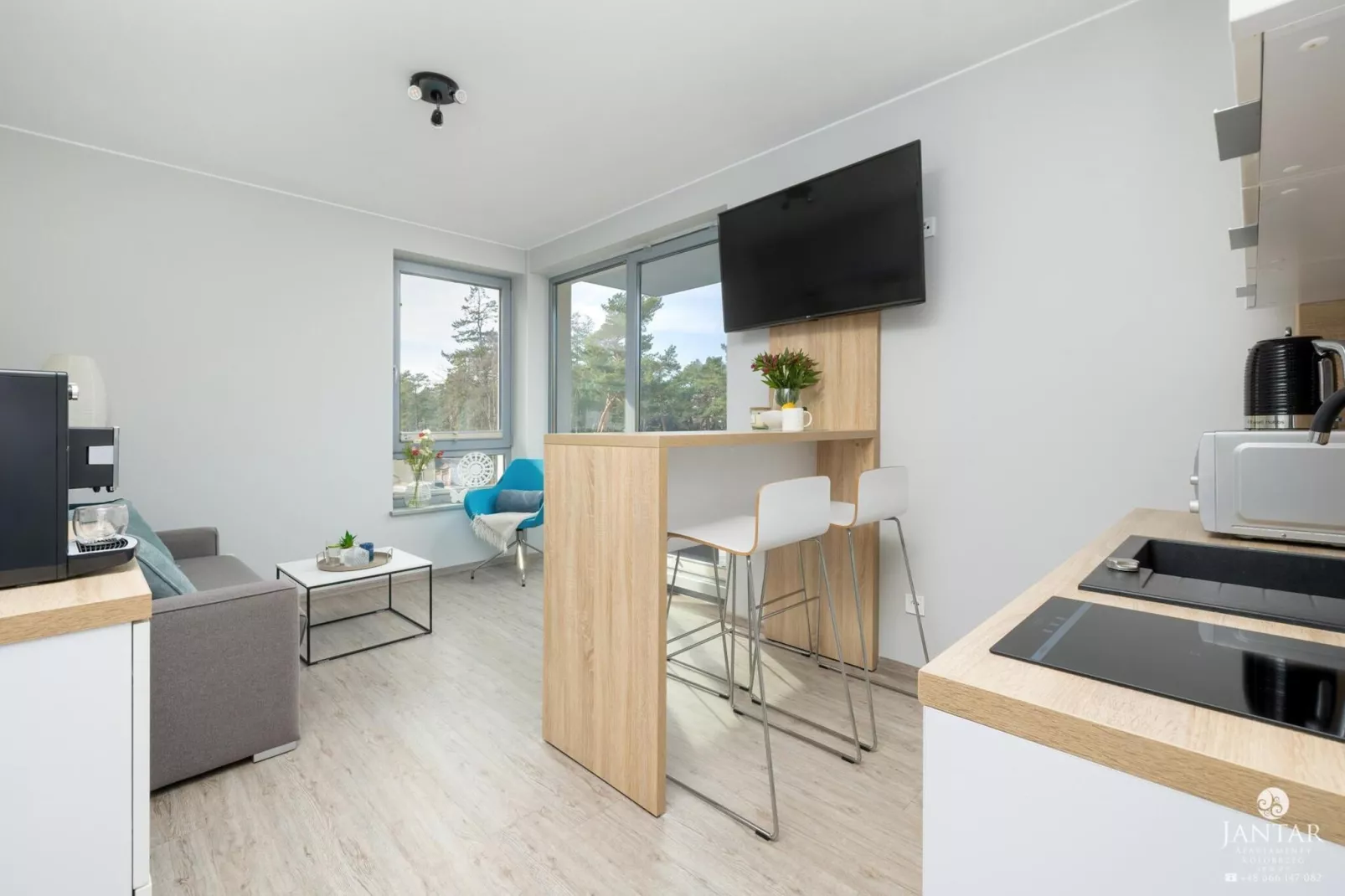 Apartament Grunwaldzka 12c-22 Pobierowo-Salon