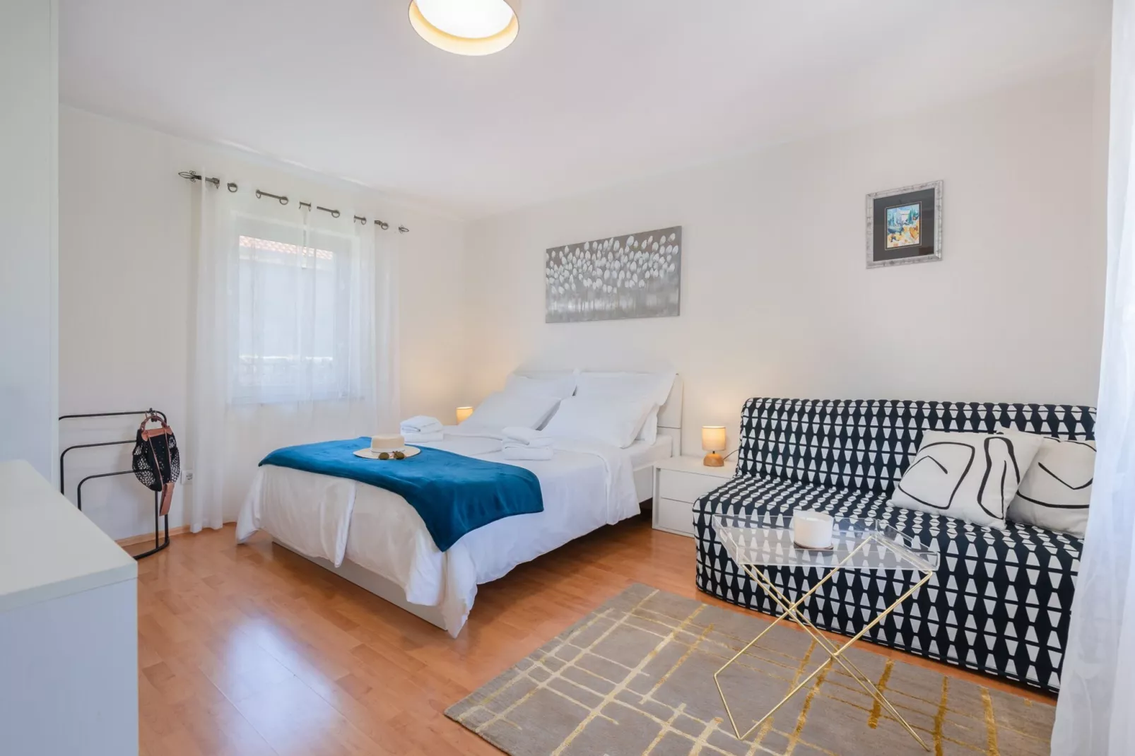 Apartments Lotea - Two-Bedroom Apartment with Terrace and Sea View-Chambre