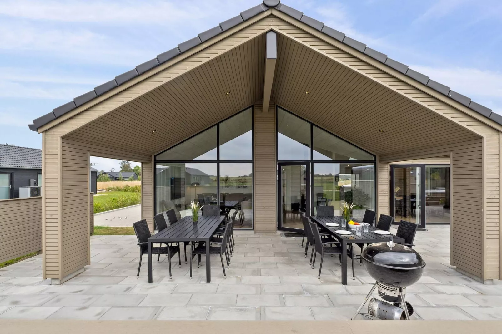 5 Sterne Ferienhaus in Otterup-Im Freien