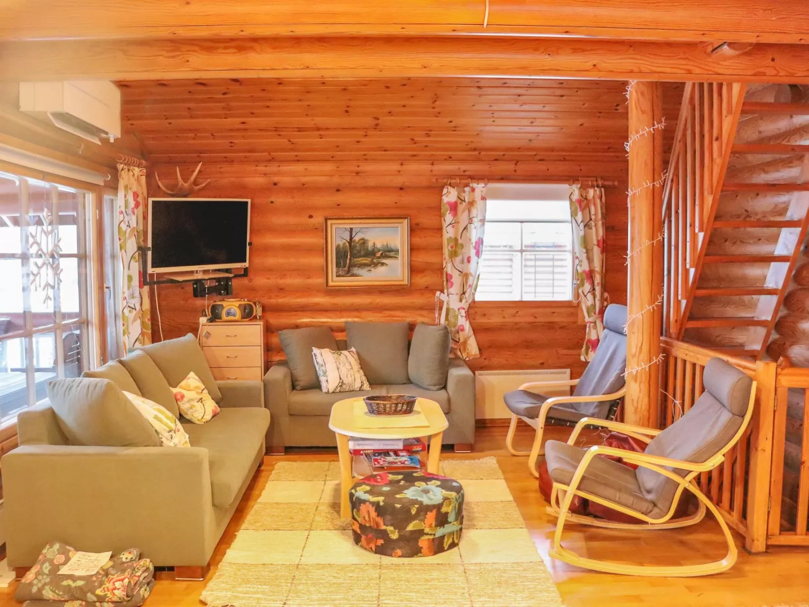 Tunturimaja 2 mökki-Dedans