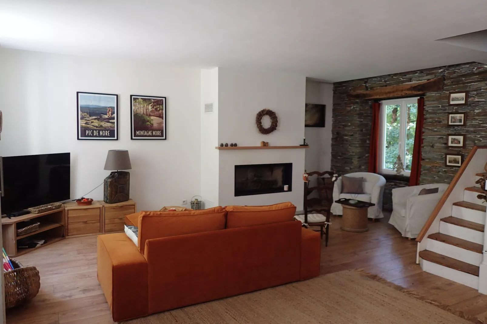 Le Moulin de Camelière-Living room