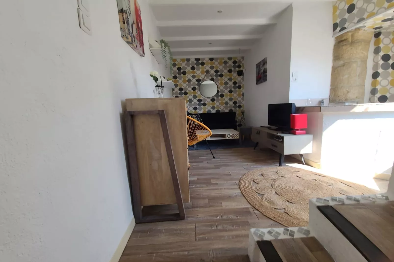 Charmante maison de Village-Living room