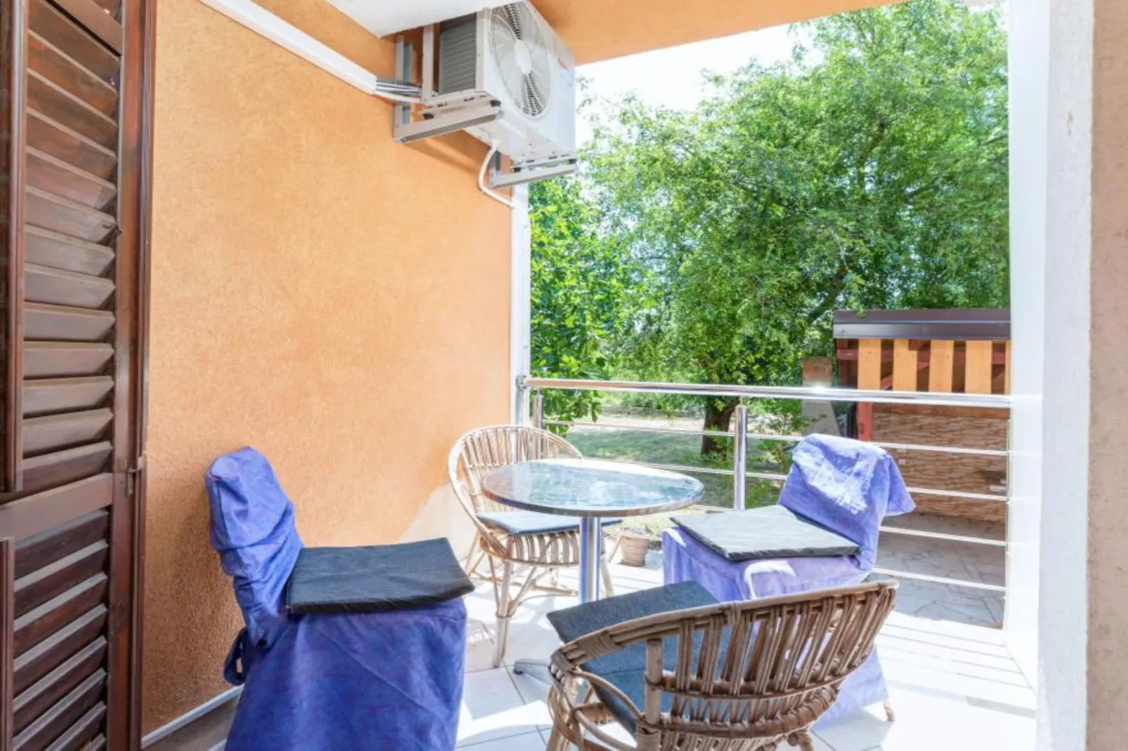 Apartments Manda - Double Room With Terrace (A6)-Terrace balcony