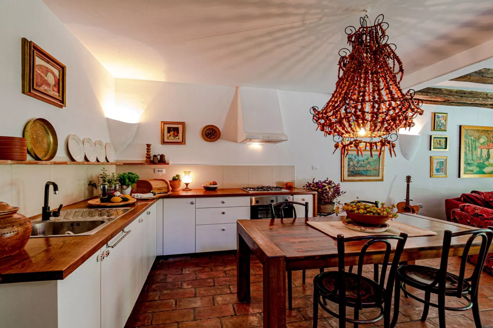 Stone House Anfitrite - Two Bedroom Villa with Private Pool and Terrace-Küche