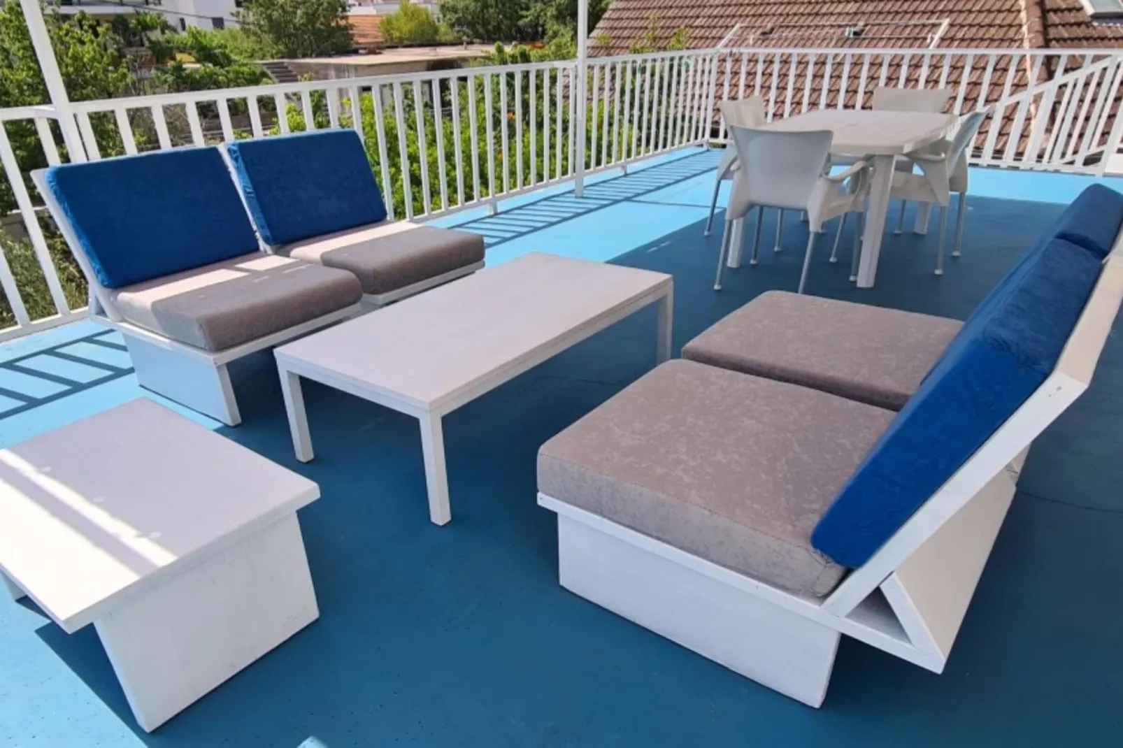 Apartments Mateo - One Bedroom Apartment - Blue-Terrasse