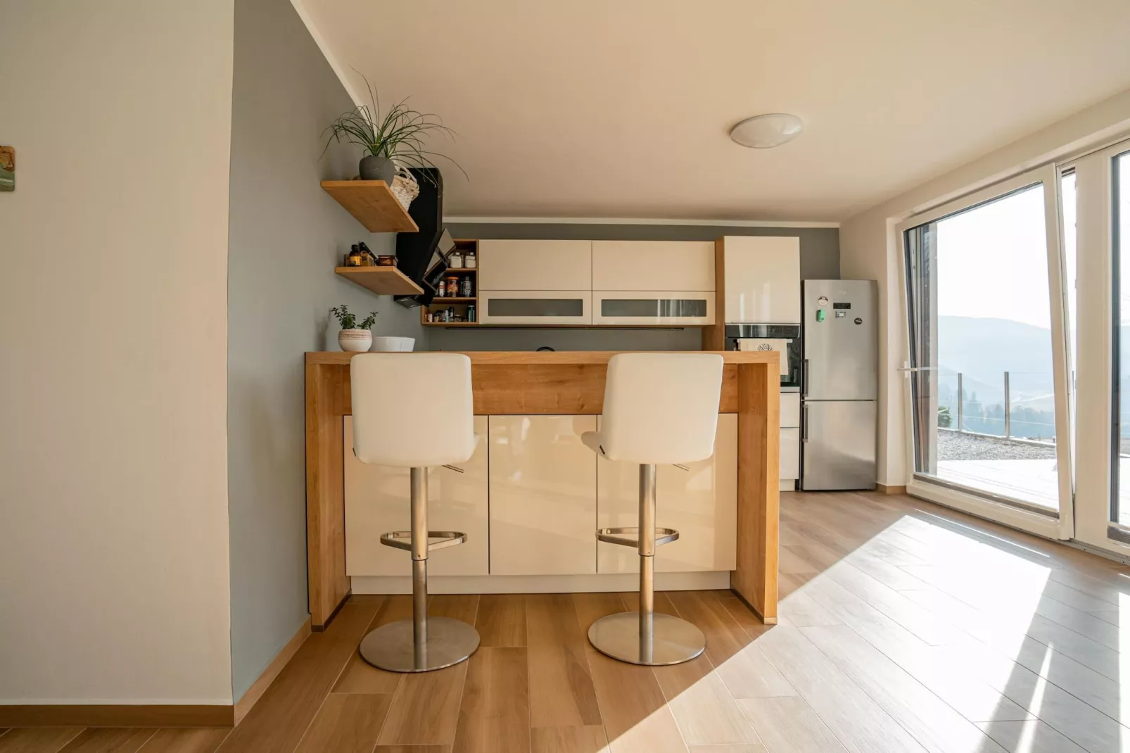 Peaceful Oasis in Nature Holiday Home with Terrace and Sauna - Three Bedroom Holiday Home with Terrace and Sauna-Kitchen