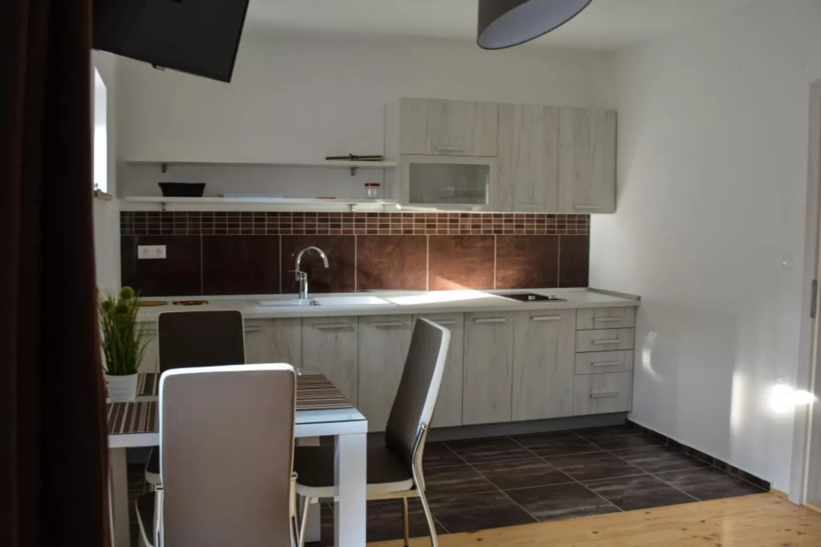 Zevnik Quiet Retreat with Stunning Views and Equestrian Activities - Standard One Bedroom Apartment-Kitchen