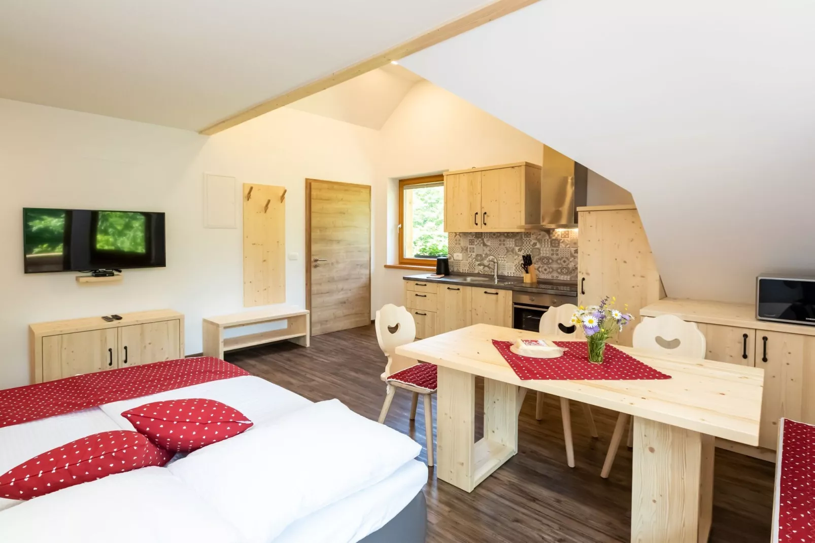 The Woodland Nook Apartments Bohinj - Standard Two Bedroom Apartment with Balcony (owner D)-Bedroom