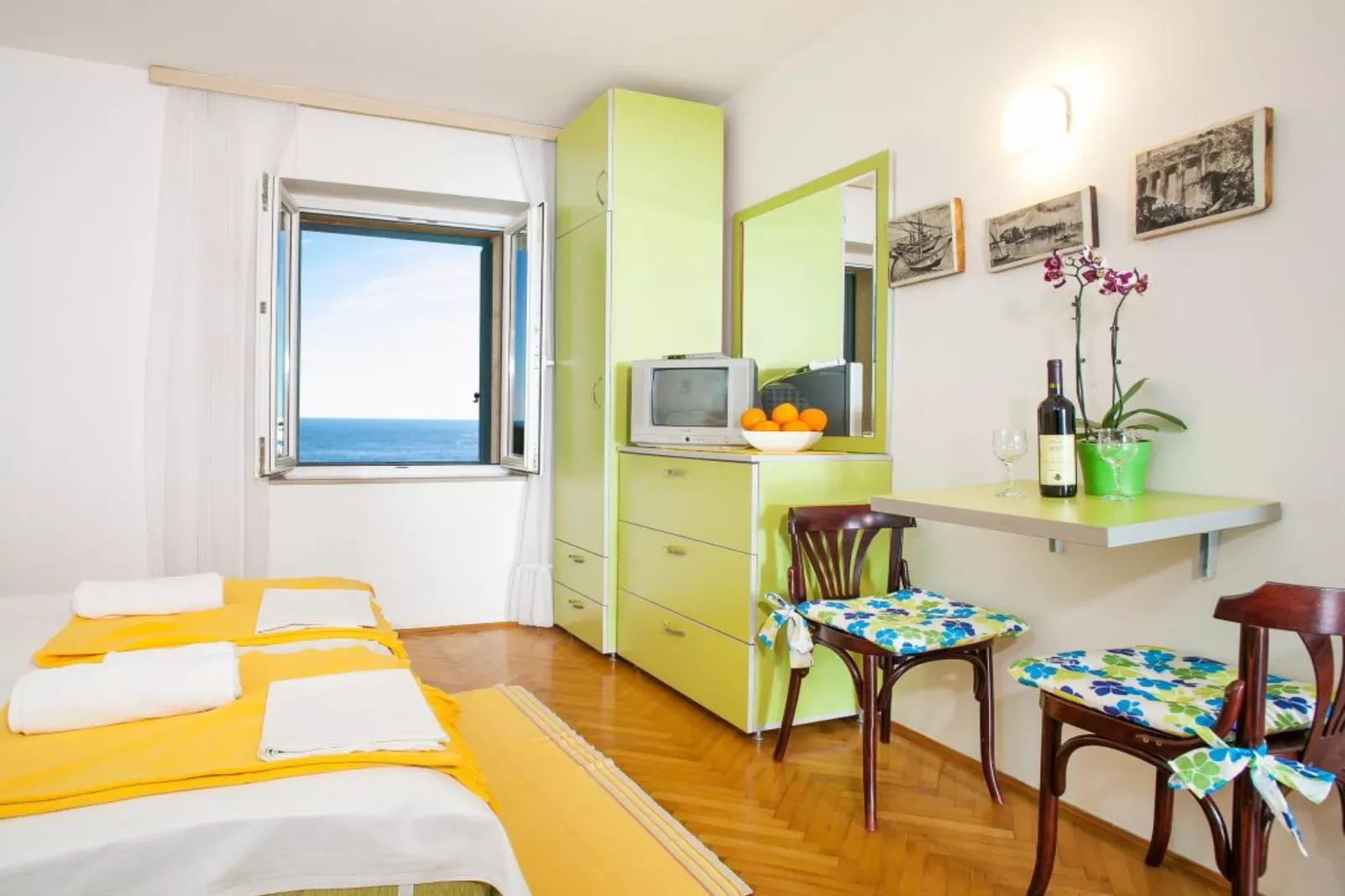 Comfortable Stay with Sea View in Petrovac - Standard Studio with Shared Balcony 1-Chambre