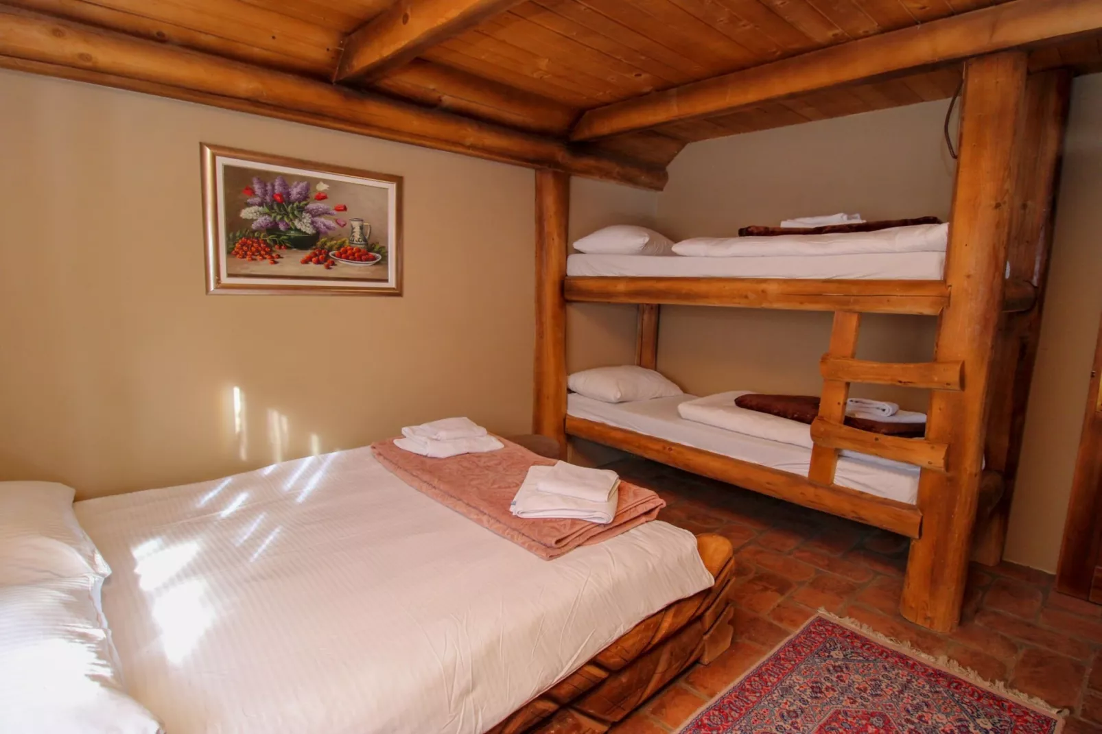Ethno Village Dolina Mira - Two Bedroom Holiday Home (Romanija)-Bedroom